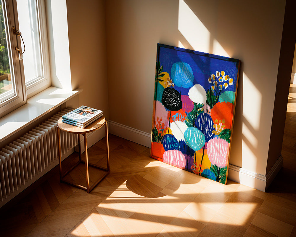 Botanical print: colorful bouquet