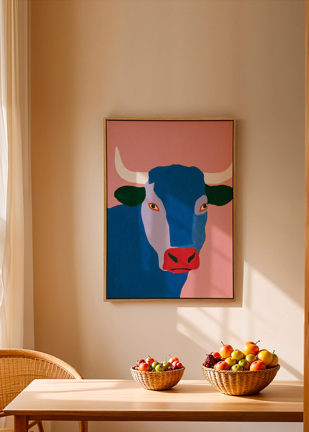 Indigo bull artwork