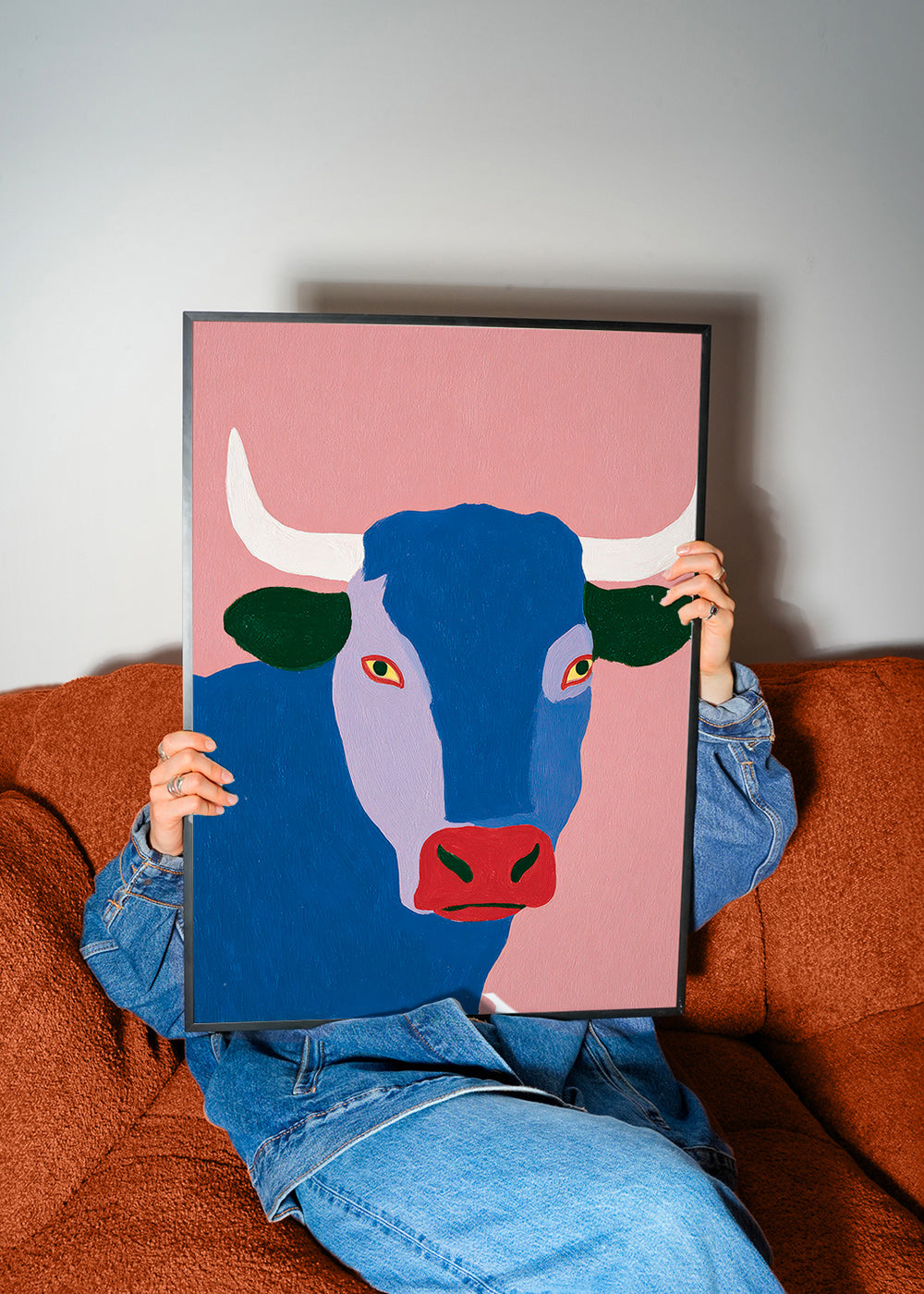 Indigo bull artwork