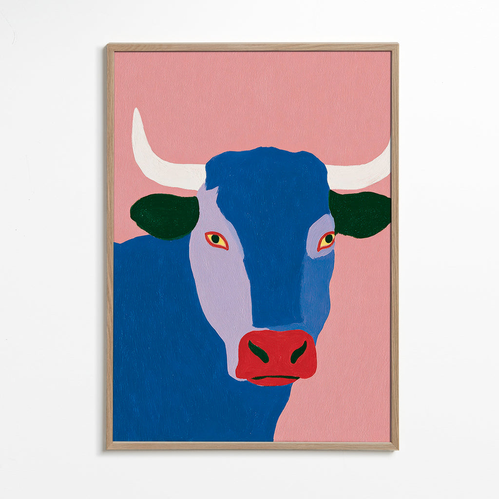 Indigo bull artwork