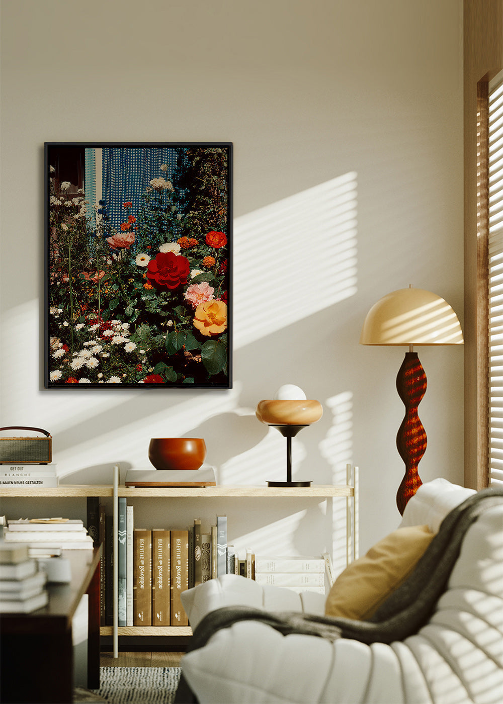 Botanical print: garden in bloom