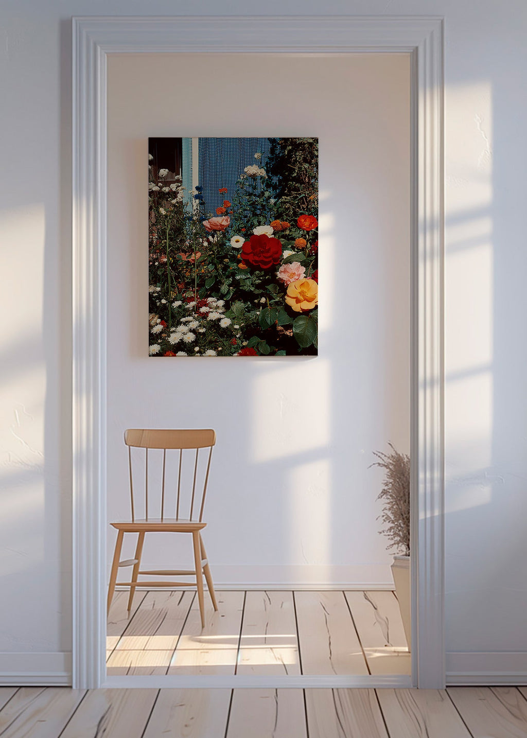 Botanical print: garden in bloom