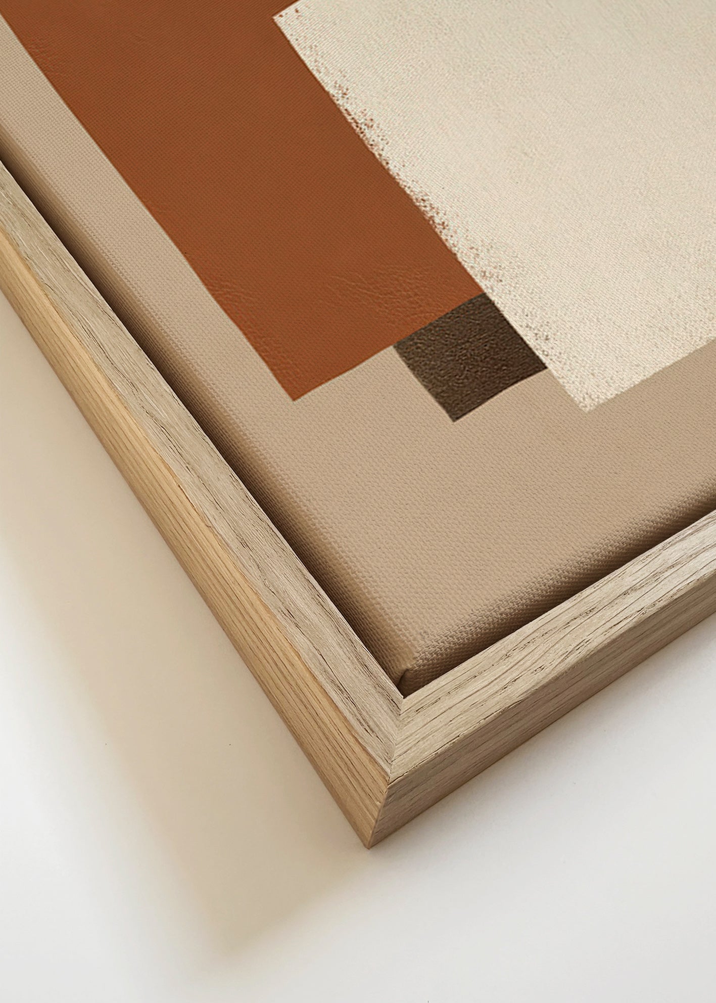 Geometric poster with earthy blocks