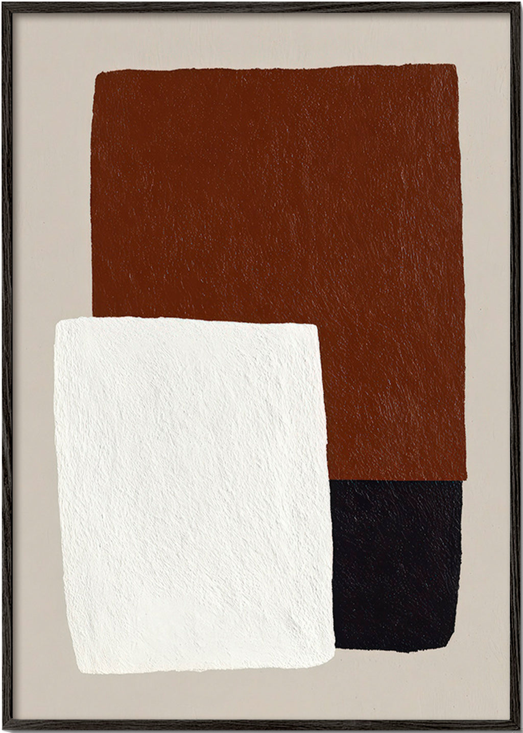 Minimalist design brown and white blocks