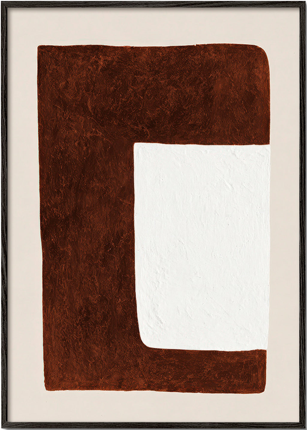 Abstract artwork: Chocolate Form minimal