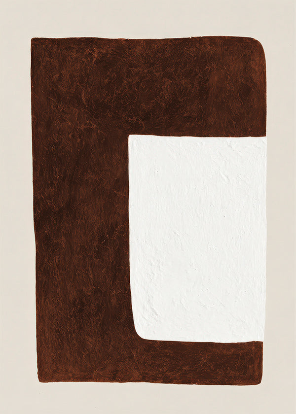 Abstract artwork: Chocolate Form minimal