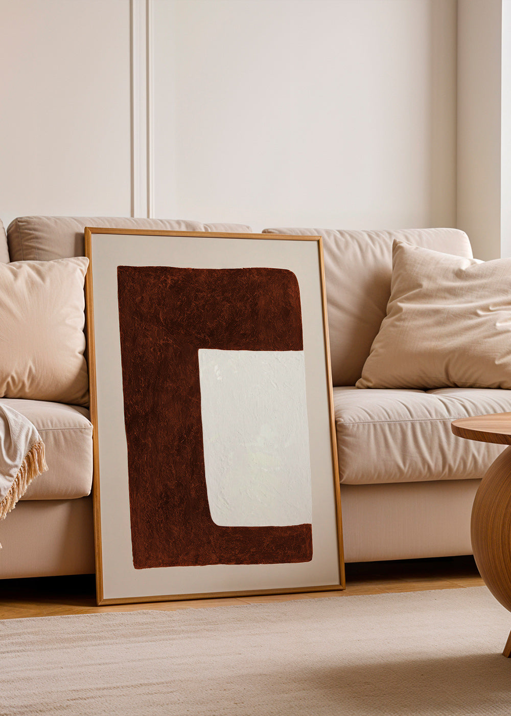 Abstract artwork: Chocolate Form minimal