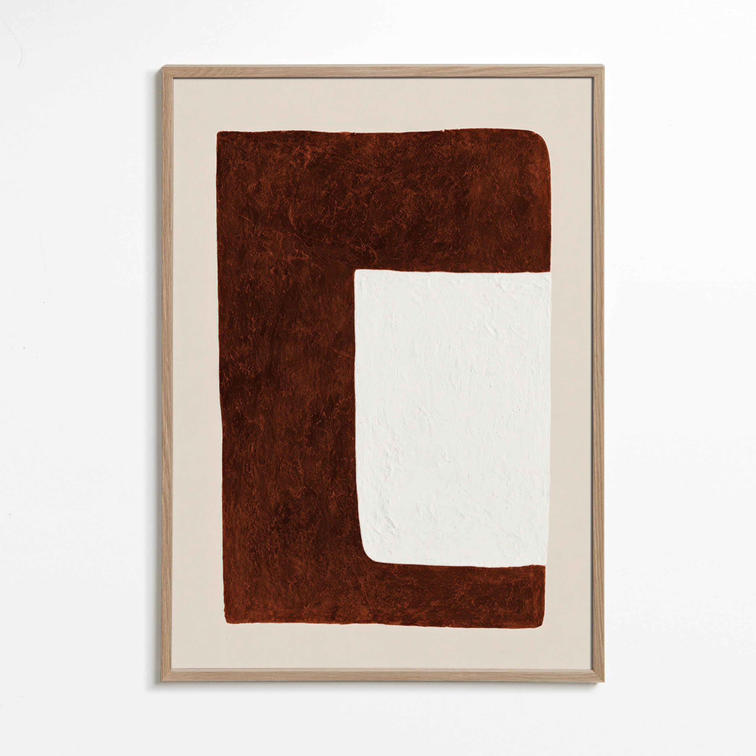 Abstract artwork: Chocolate Form minimal