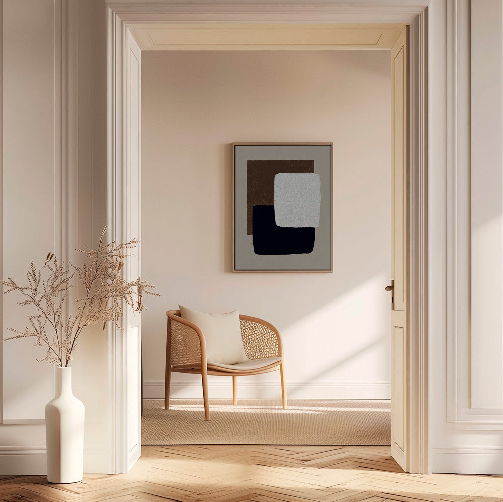Abstract artwork overlapping rectangles