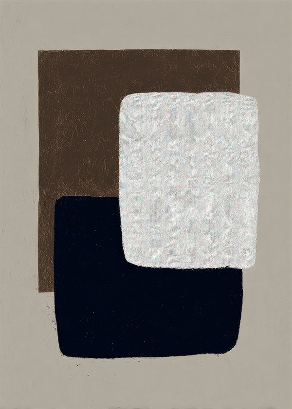 Abstract artwork overlapping rectangles