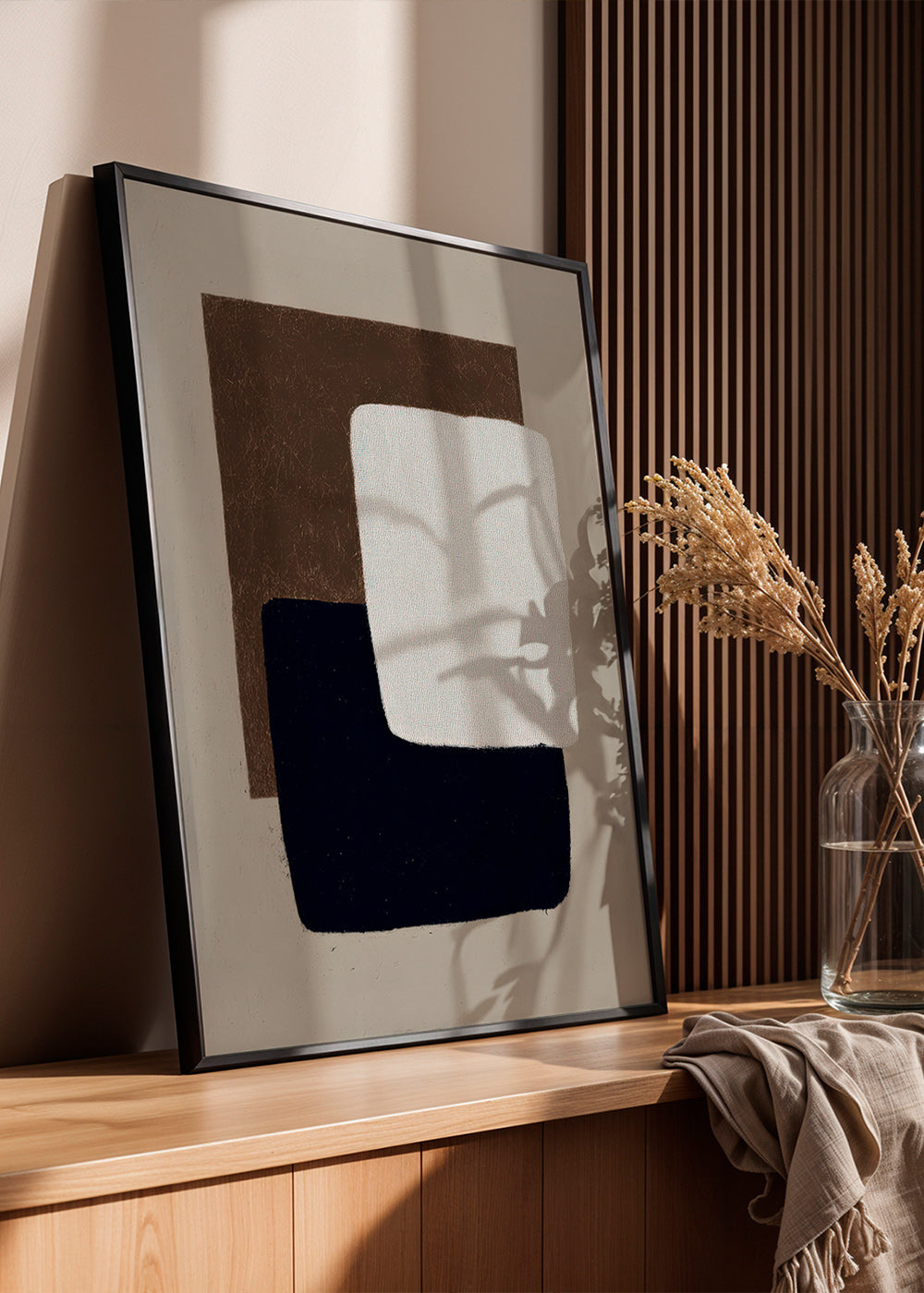 Abstract artwork overlapping rectangles