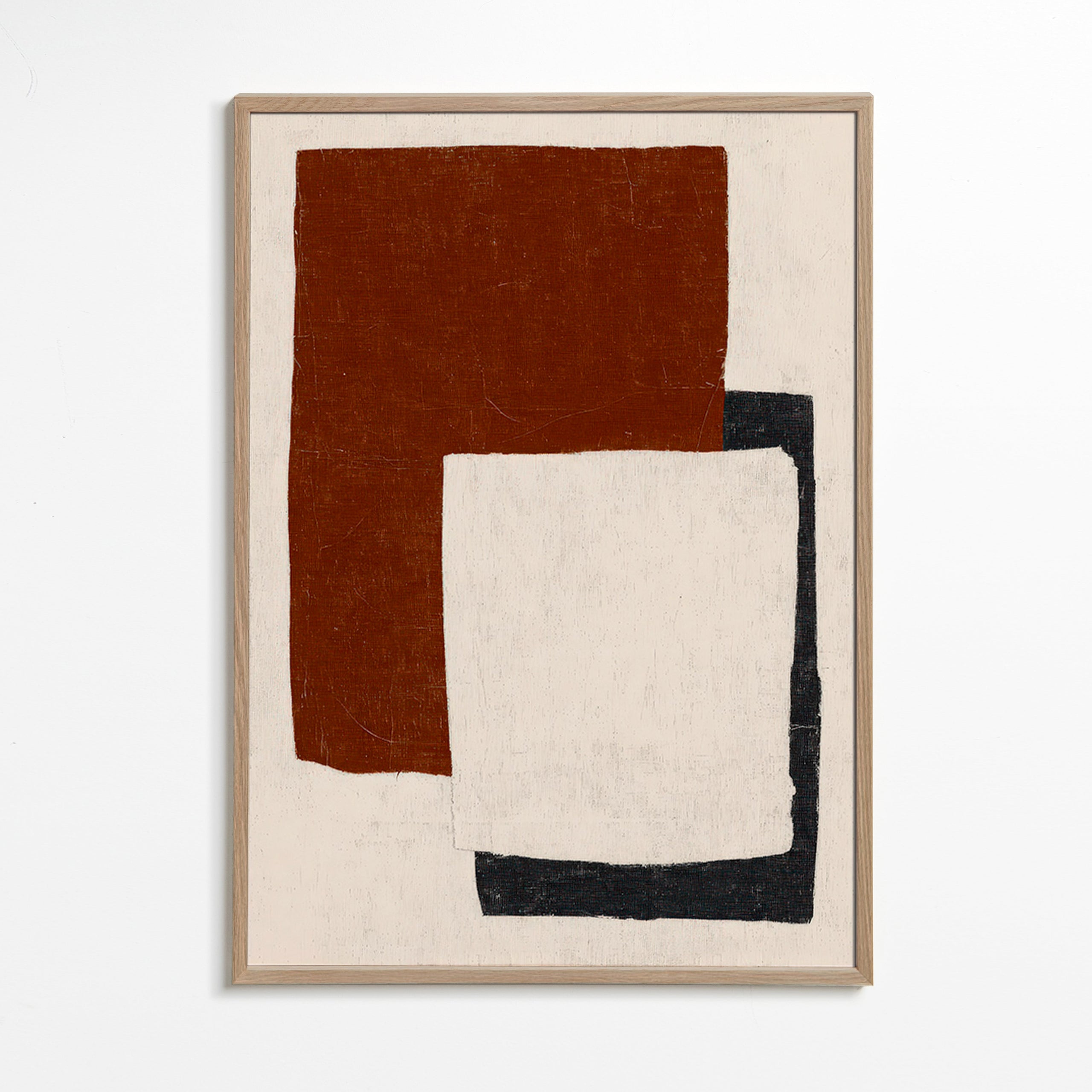 Abstract artwork with Rust blocks