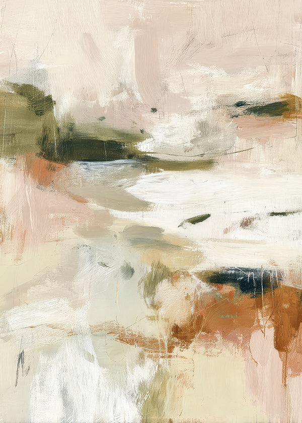 Landscape art: abstract in earthy tones