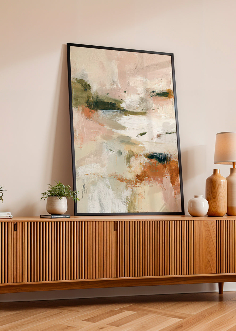 Landscape art: abstract in earthy tones