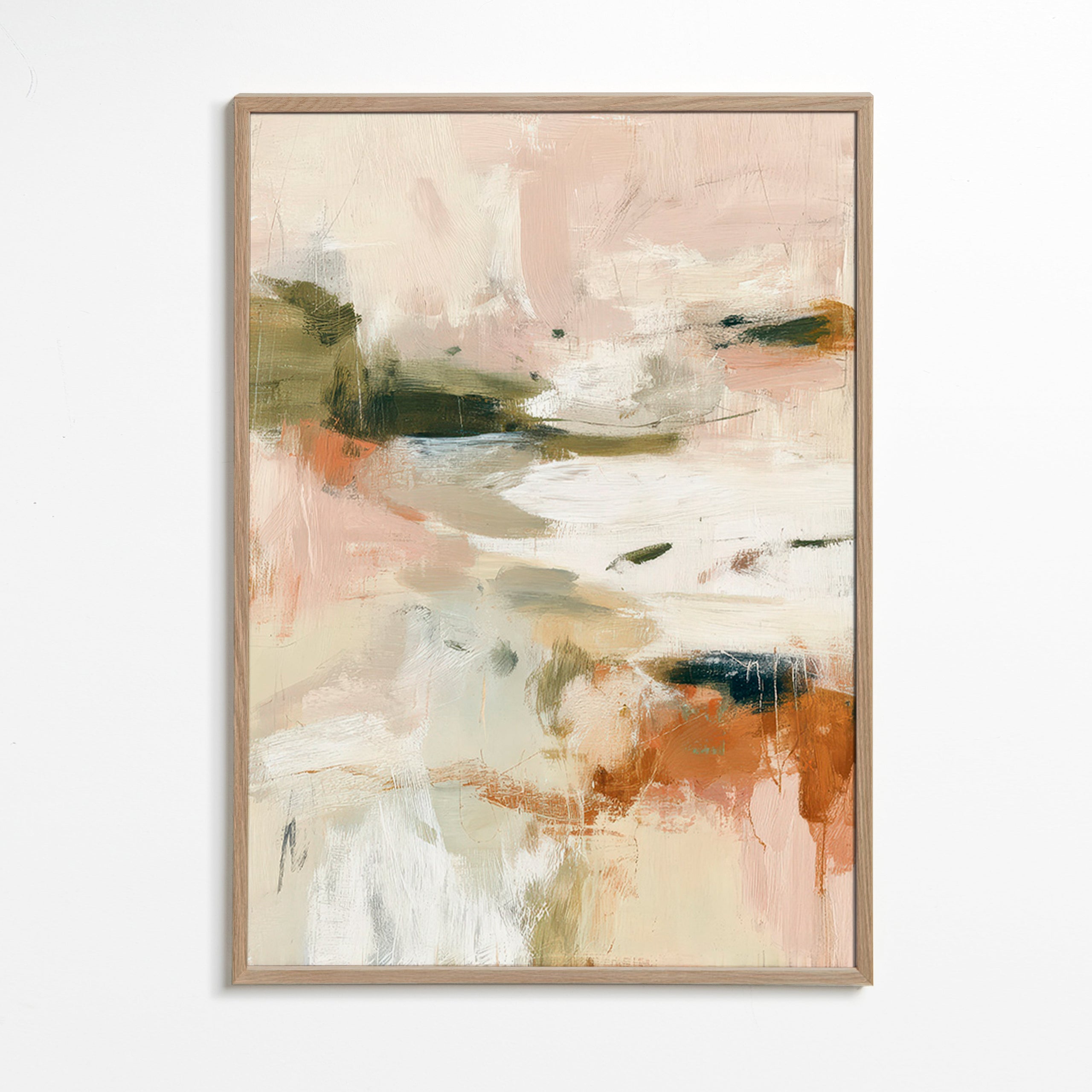 Landscape art: abstract in earthy tones