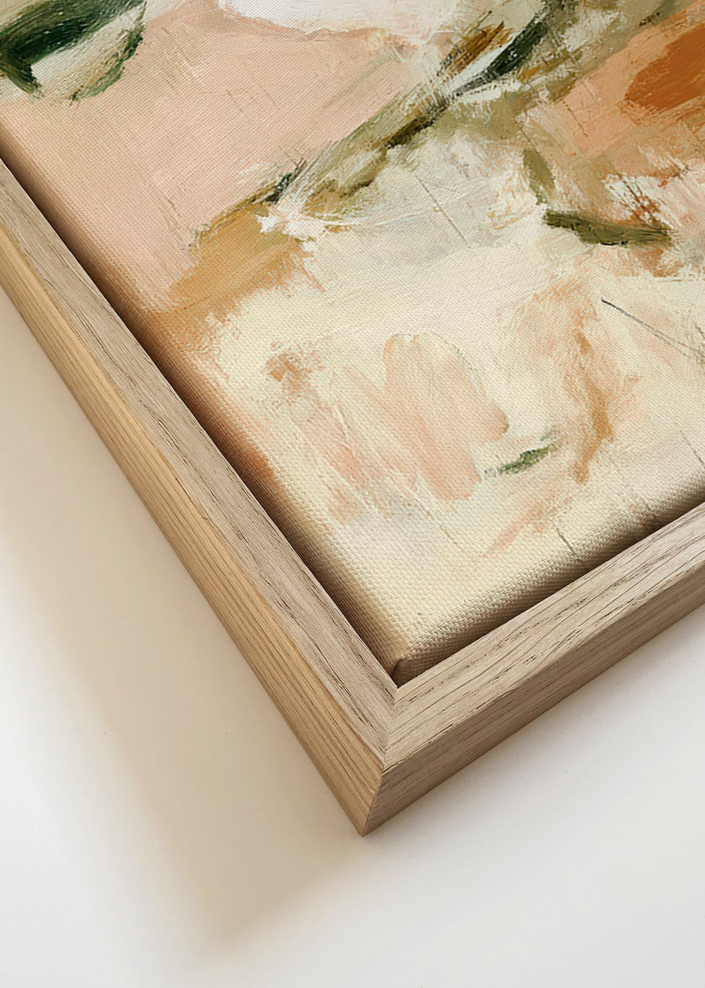 Botanical print: abstract study in pink and beige