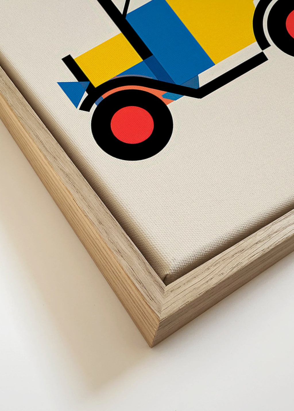 Geometric poster Bauhaus vehicle