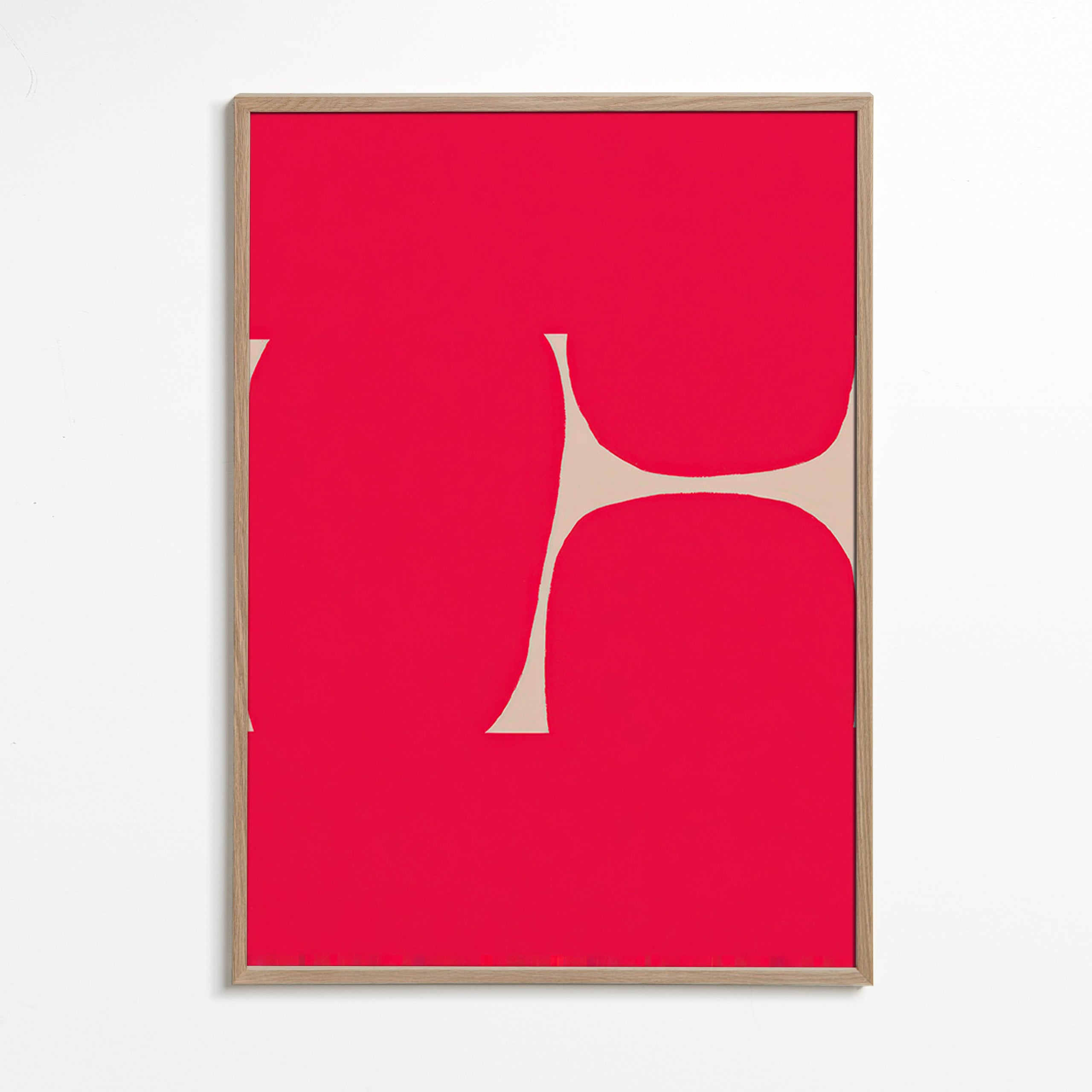 Abstract artwork Crimson curve
