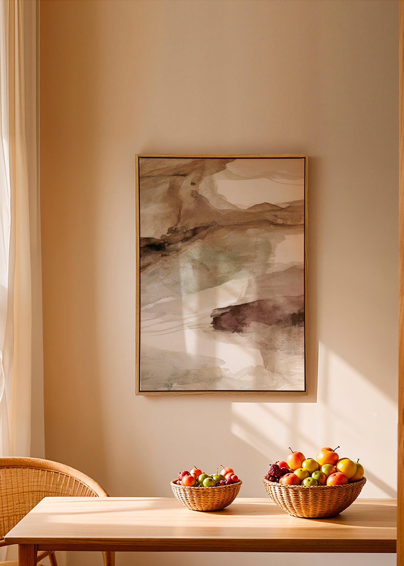 Abstract artwork: canyon layers