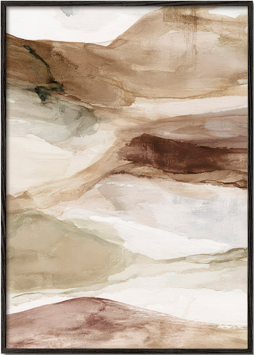 Desert watercolor landscape