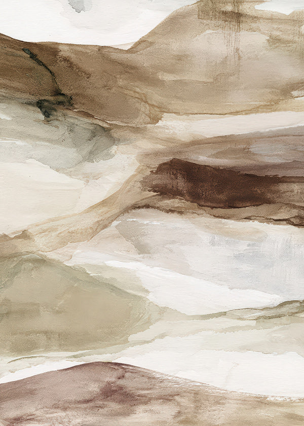 Desert watercolor landscape