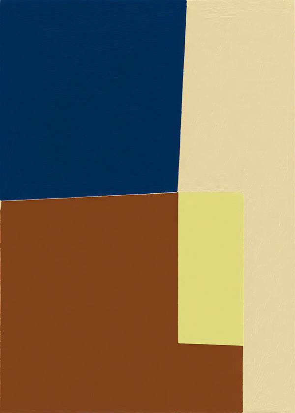 Geometric art with color blocks