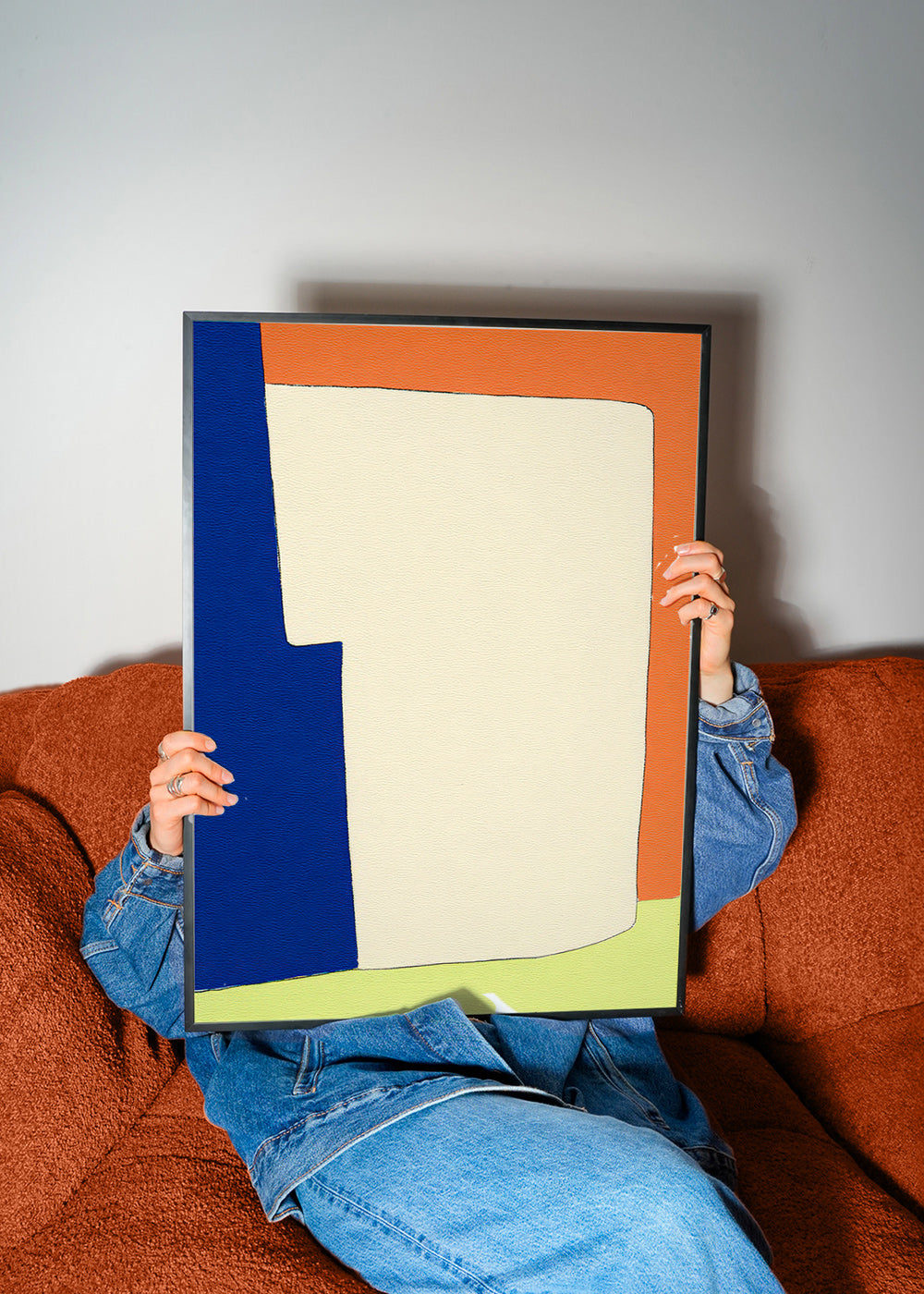 Abstract artwork with soft shapes
