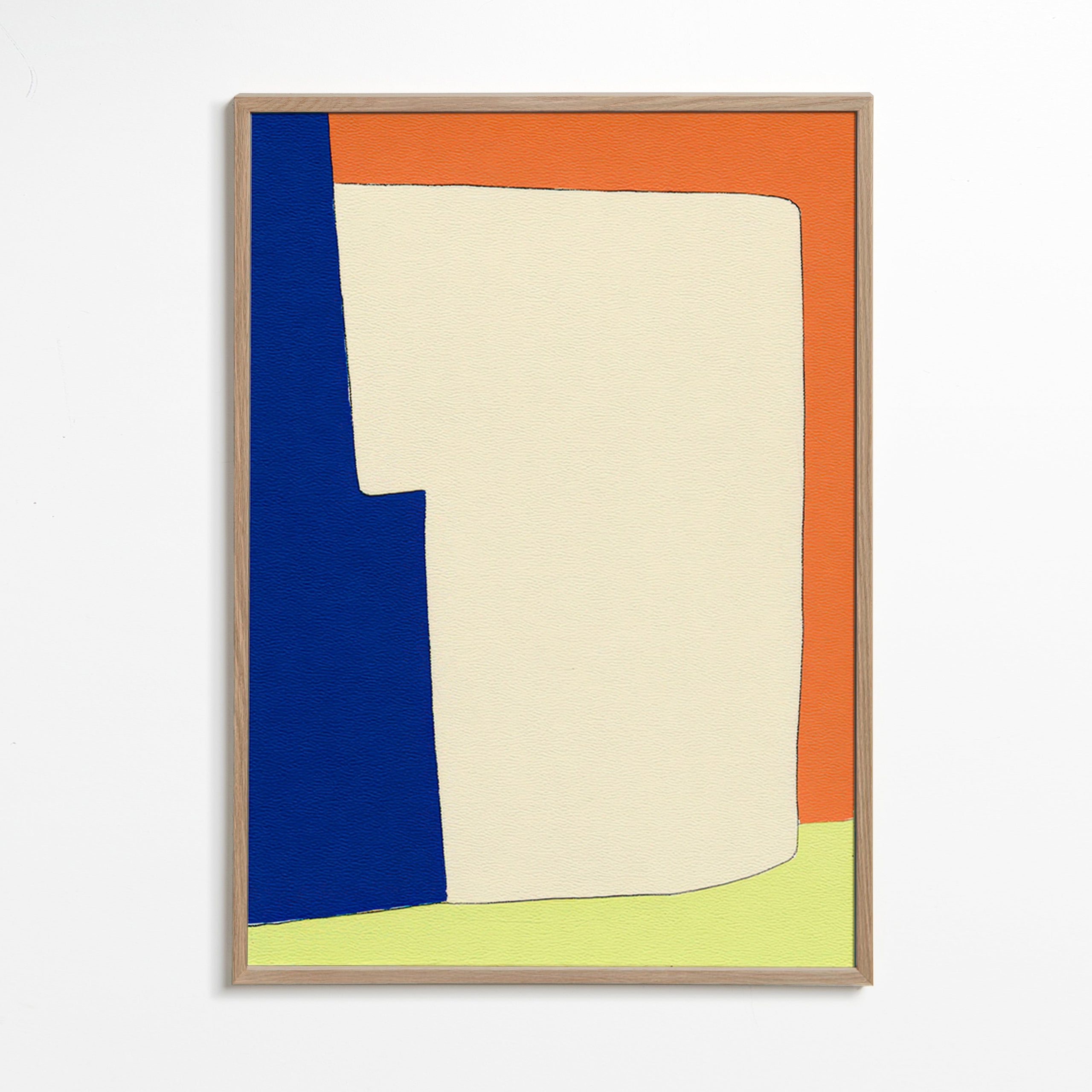 Abstract artwork with soft shapes