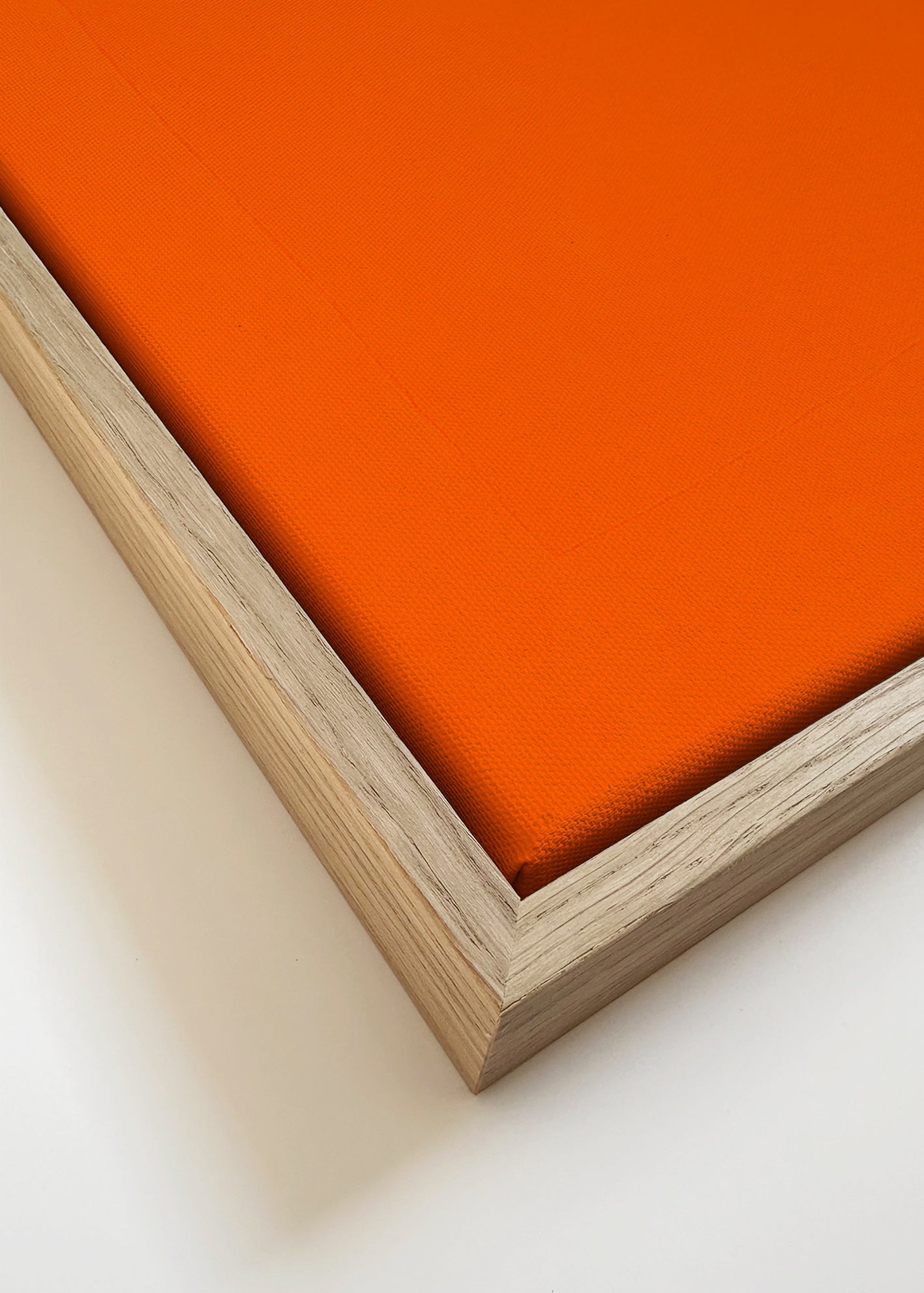 Abstract artwork with orange blocks