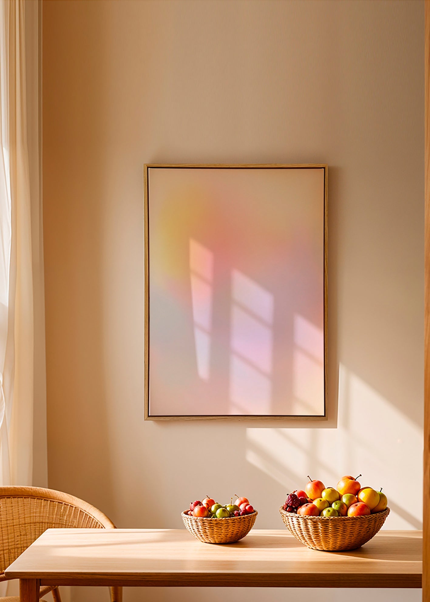 Abstract pastel artwork with soft blends