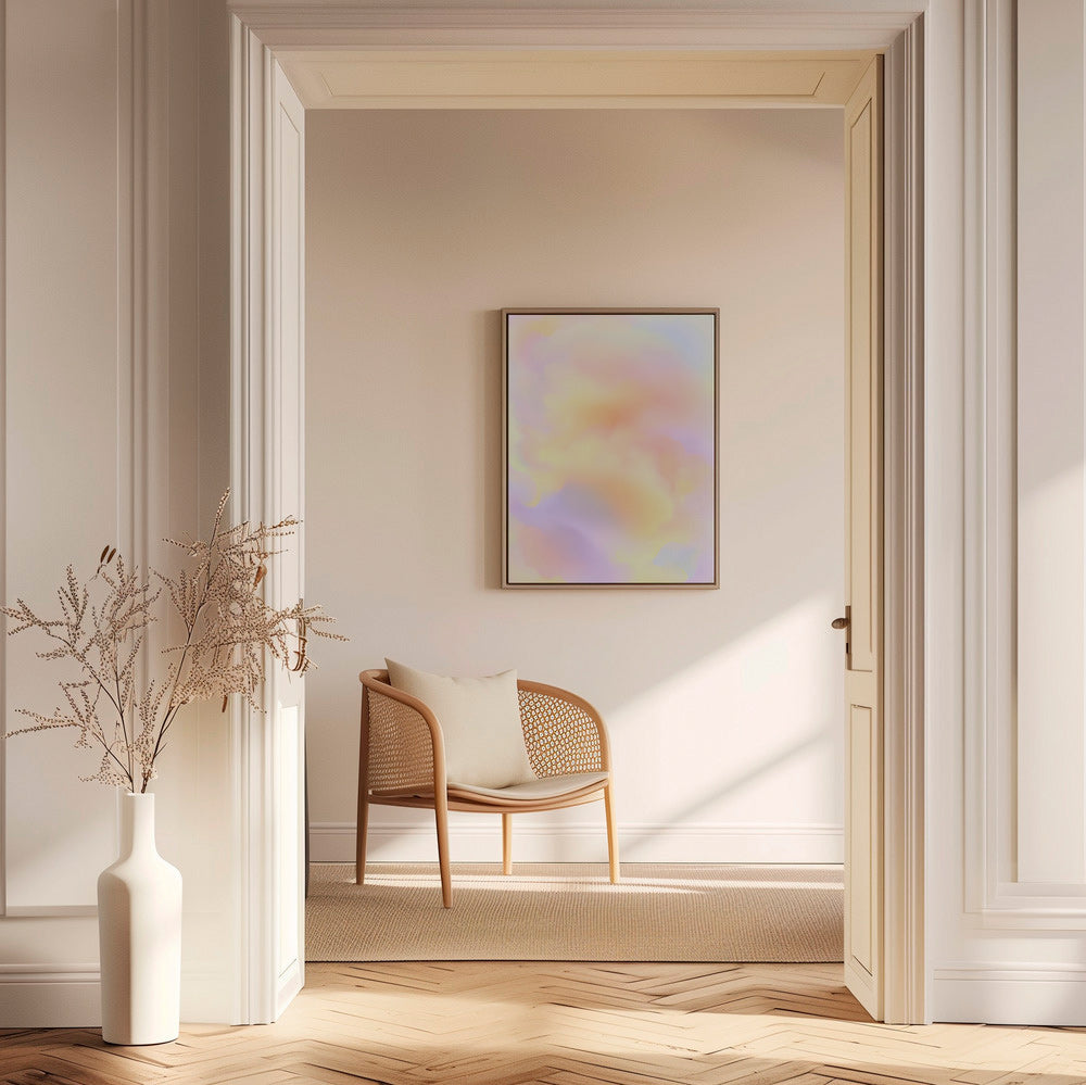 Abstract artwork pastel cloud study