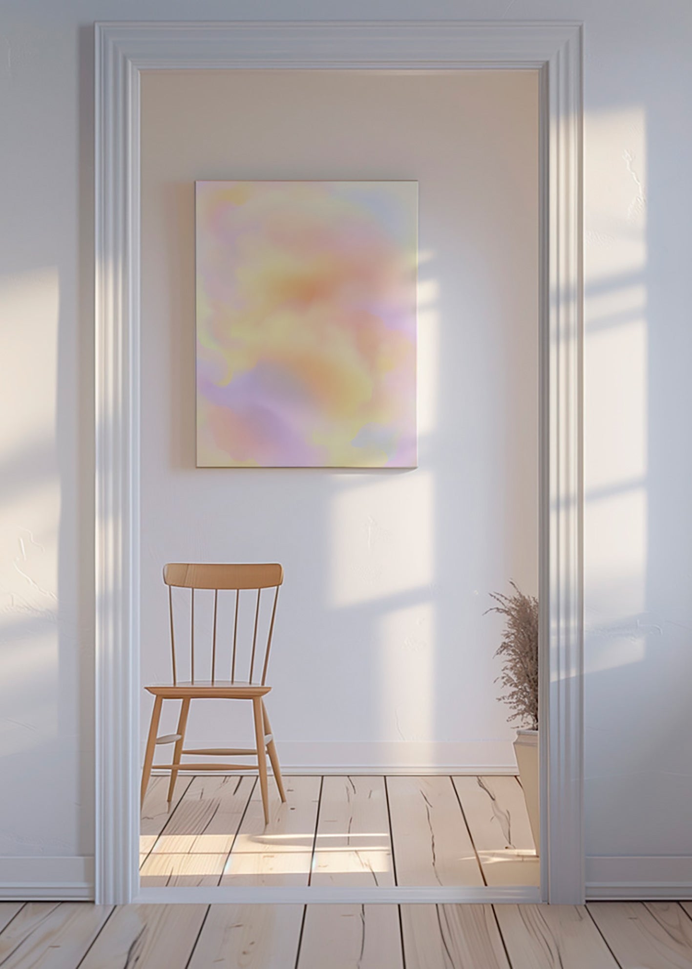 Abstract artwork pastel cloud study