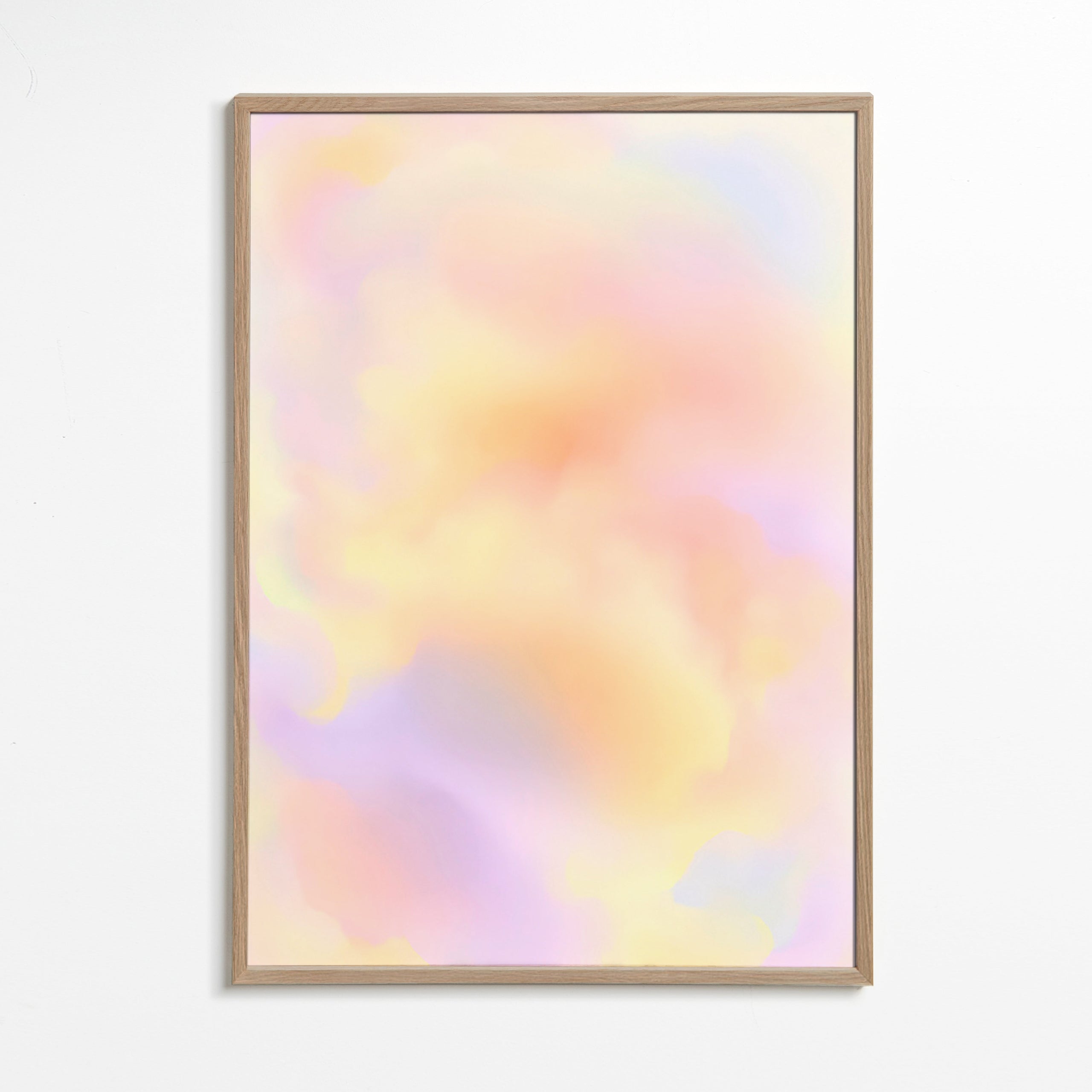 Abstract artwork pastel cloud study