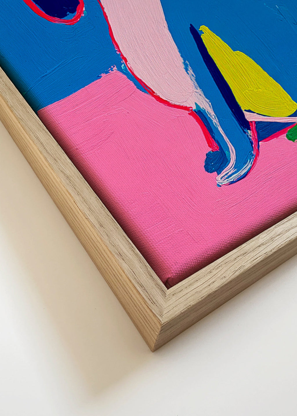 Artwork neon dog bold colors