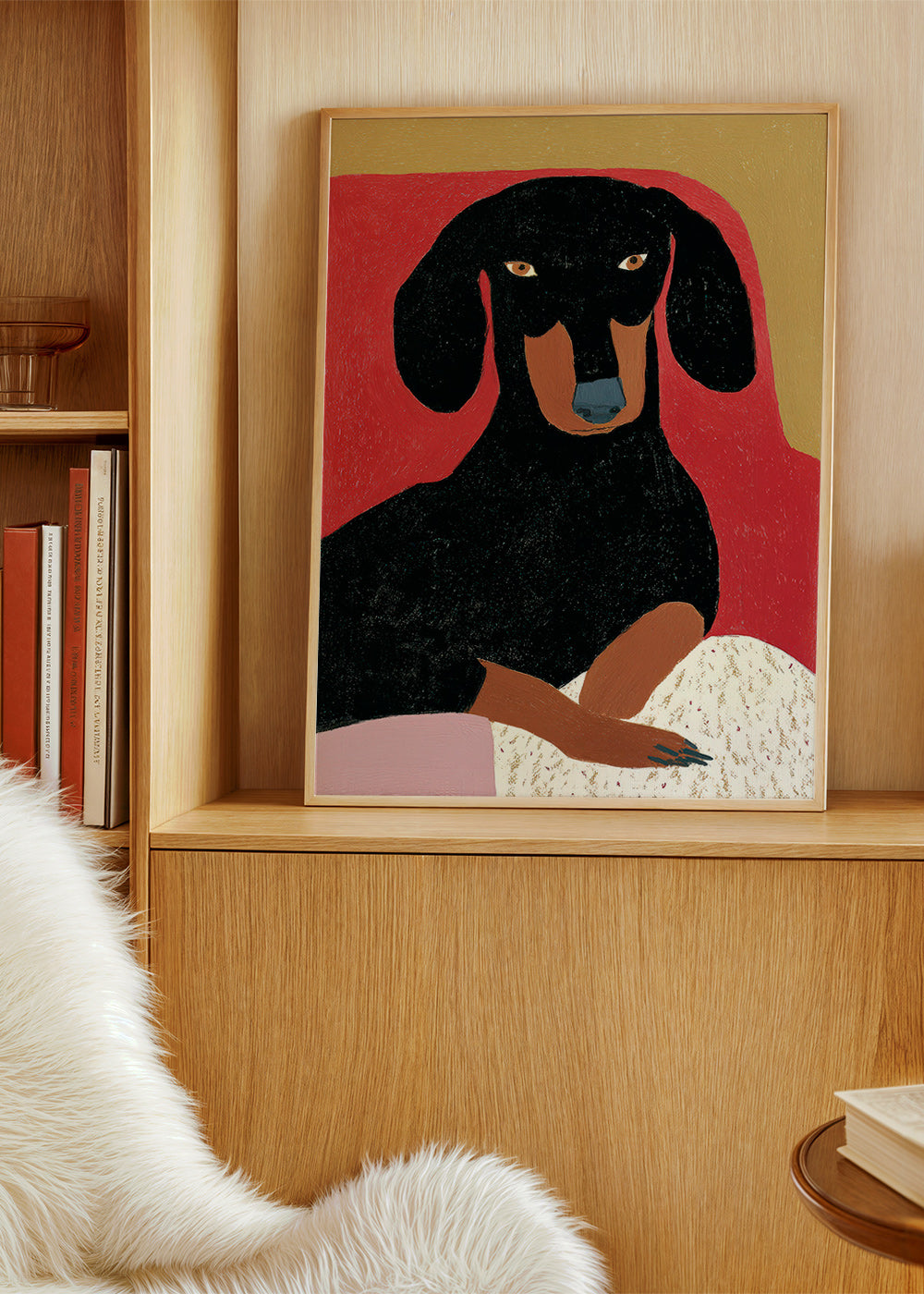 Dachshund illustration portrait