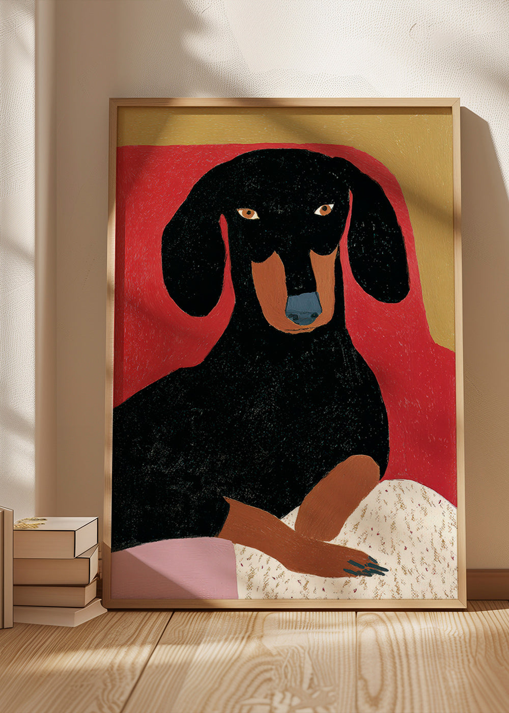 Dachshund illustration portrait
