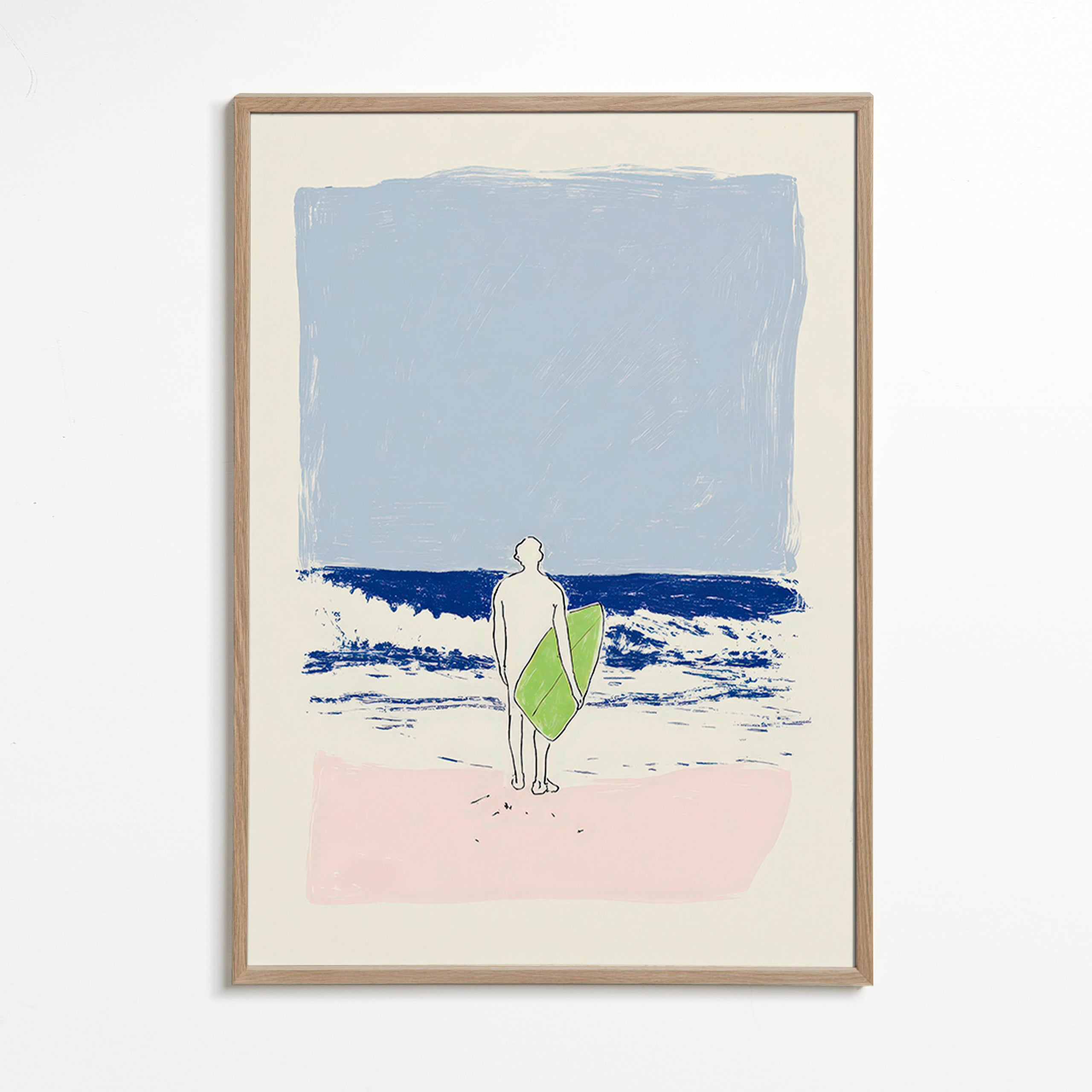 Surf illustration minimal