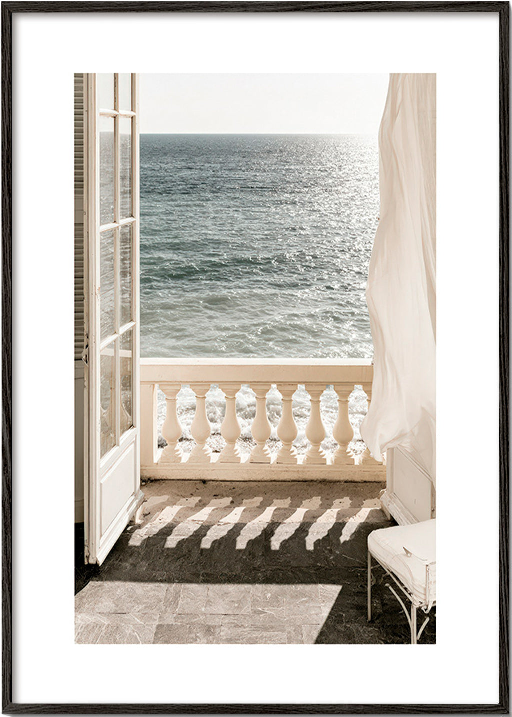 Landscape art: balcony sea view