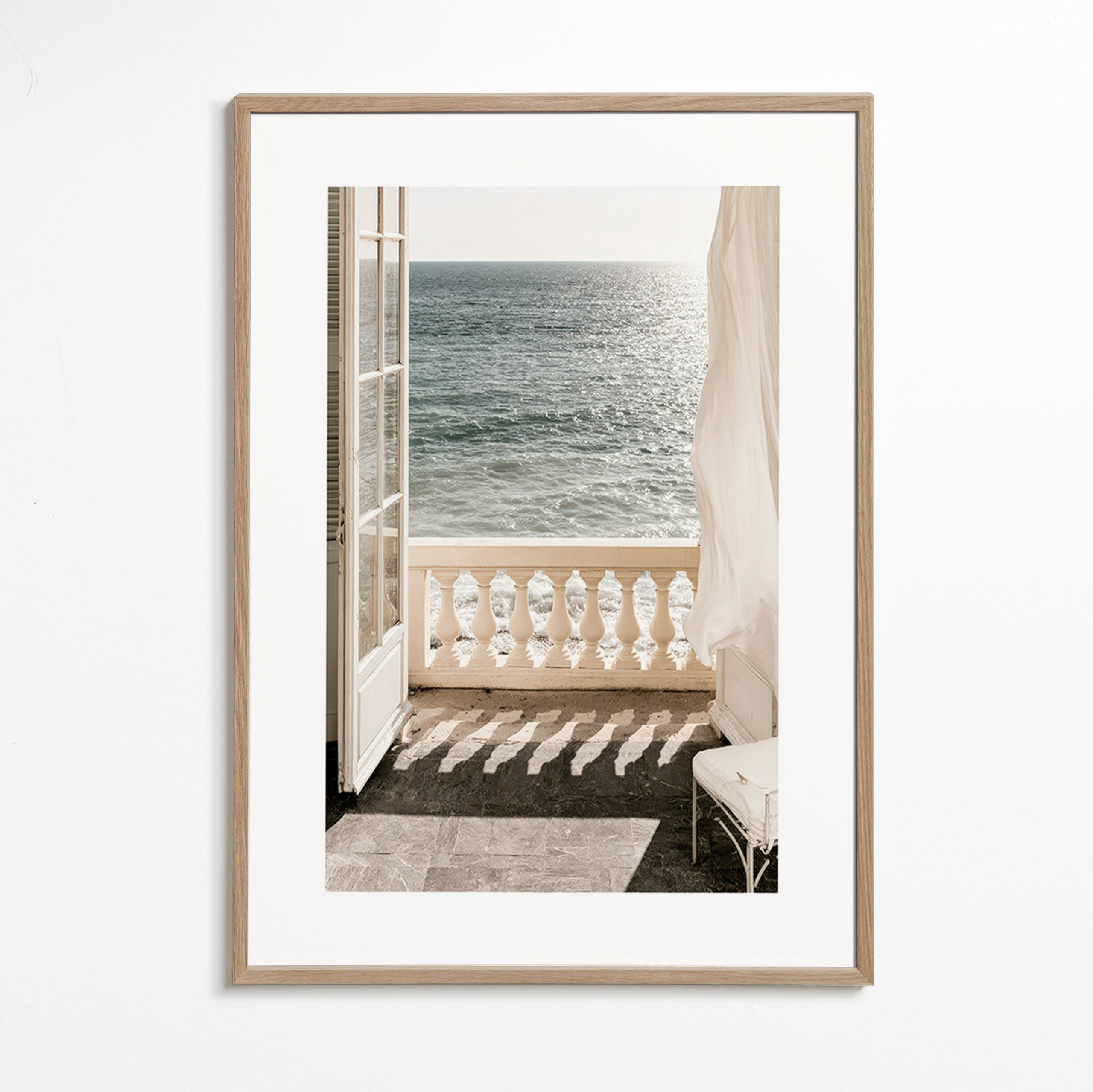 Landscape art: balcony sea view