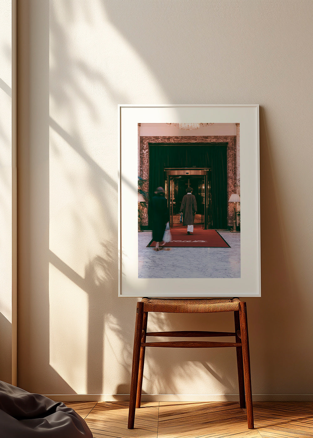 Hotel entrance photograph with red carpet