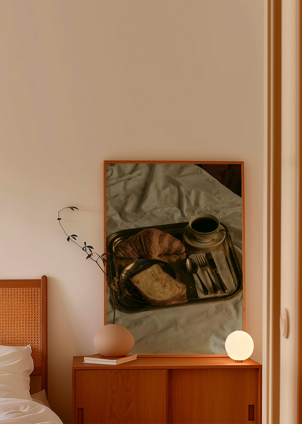 Kitchen art: breakfast on a tray