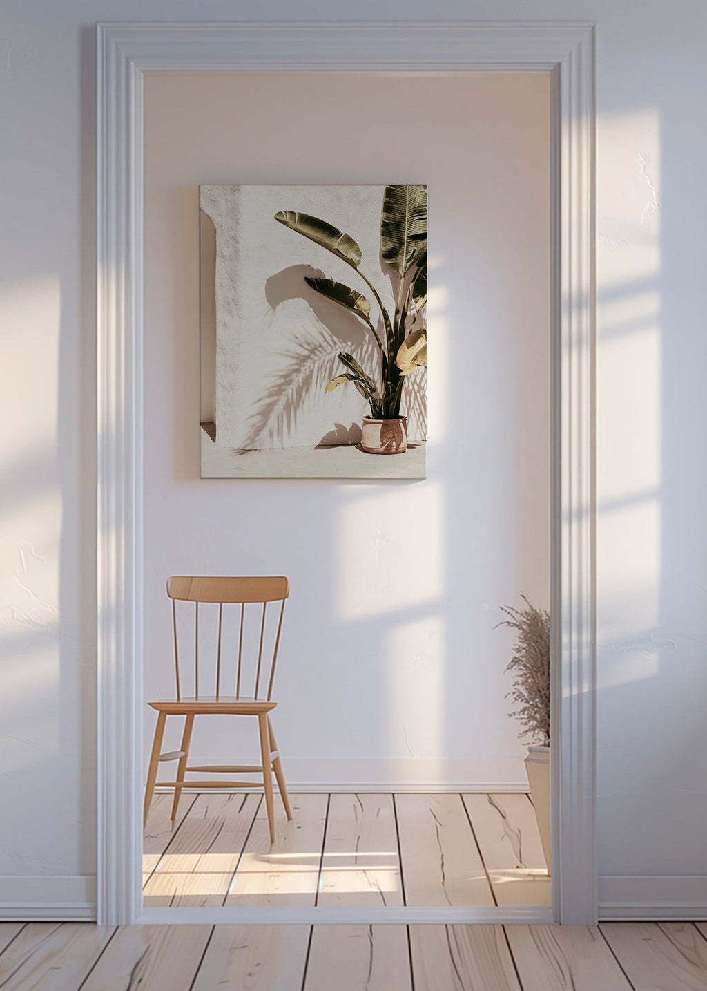 Botanical print: potted palm