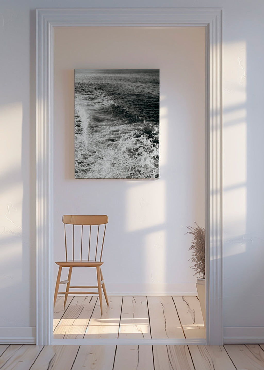 Photograph of ocean wake