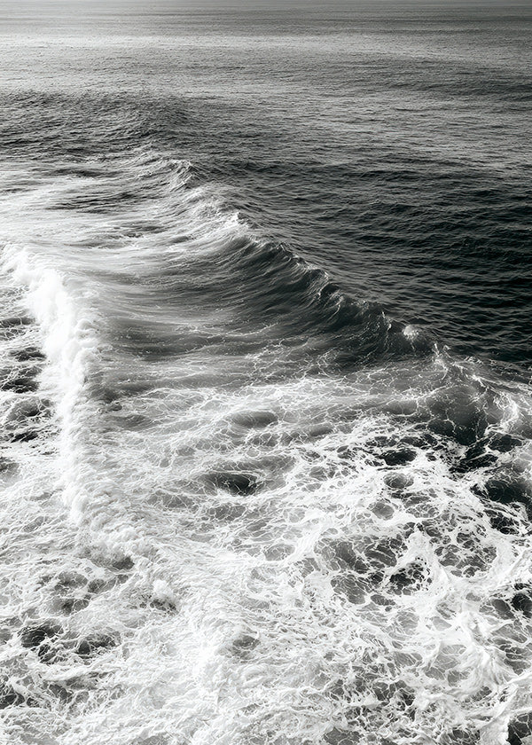Photograph of ocean wake