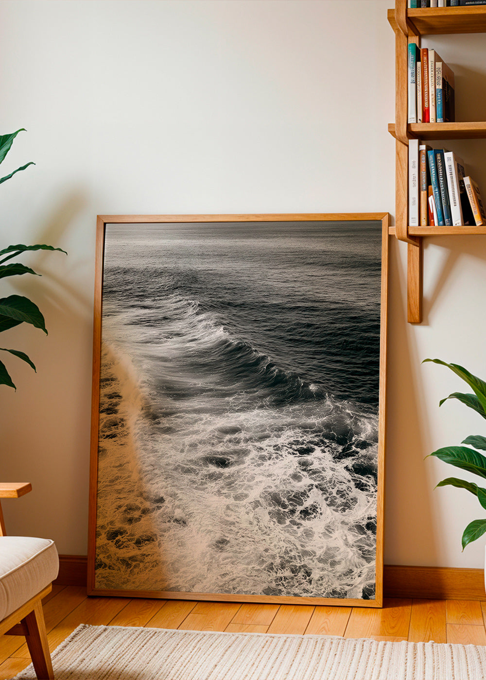 Photograph of ocean wake