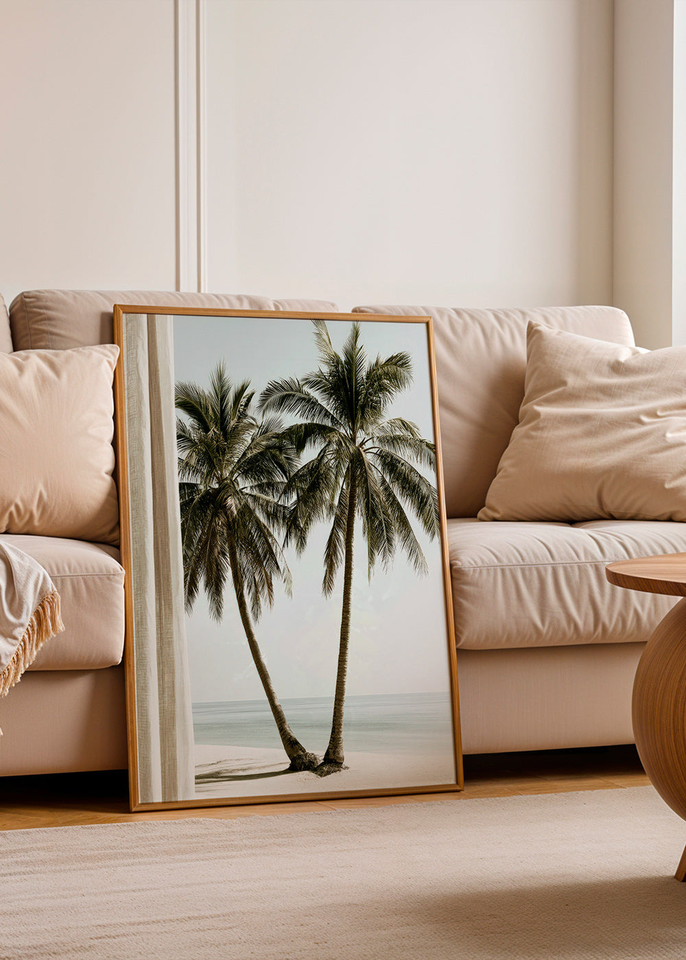 Botanical print twin palms