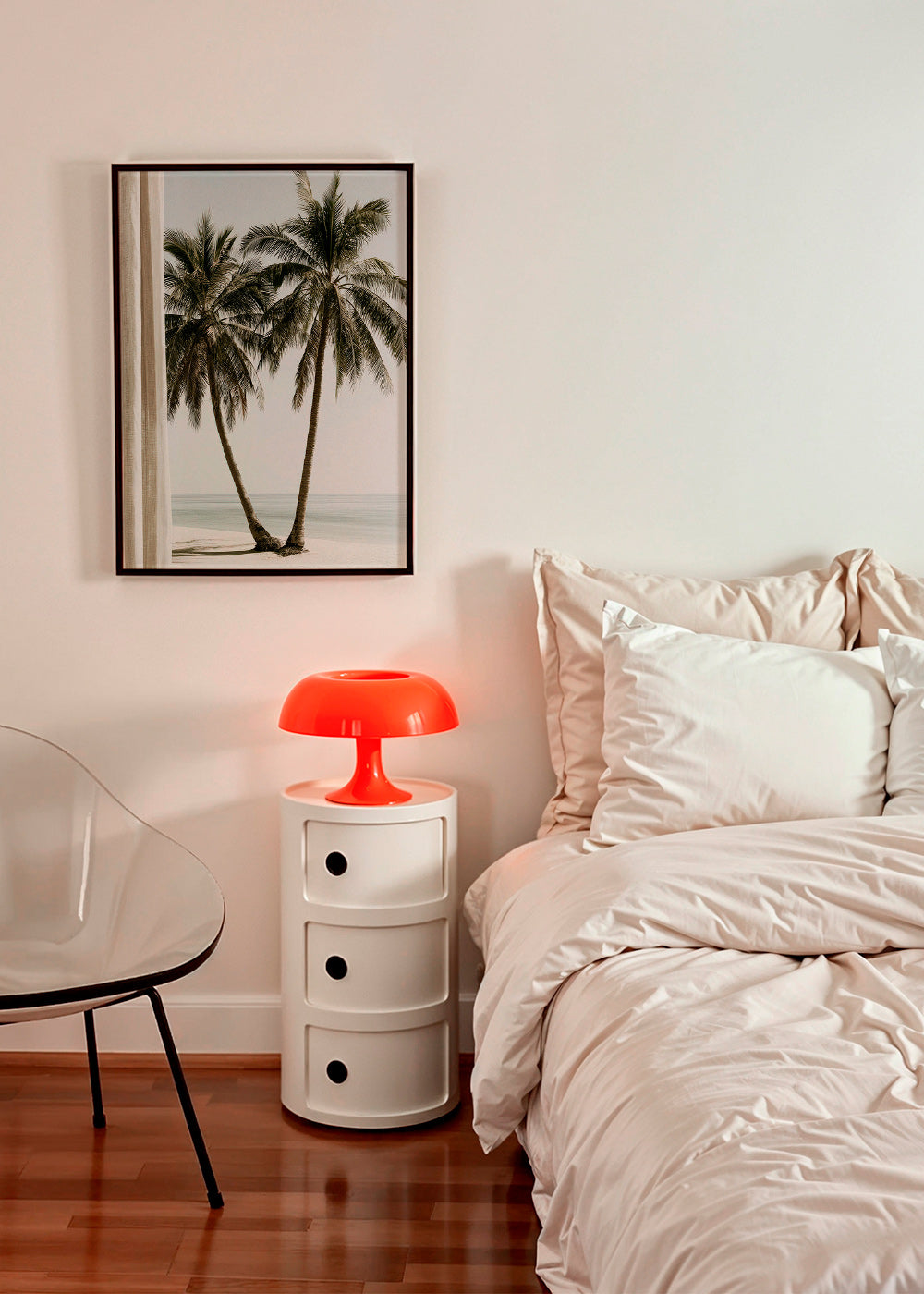 Botanical print twin palms