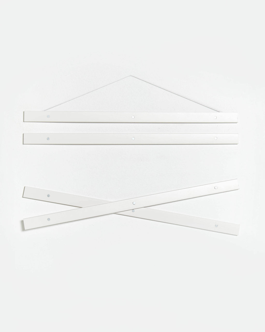 Magnetic white wooden poster hanger, 70cm