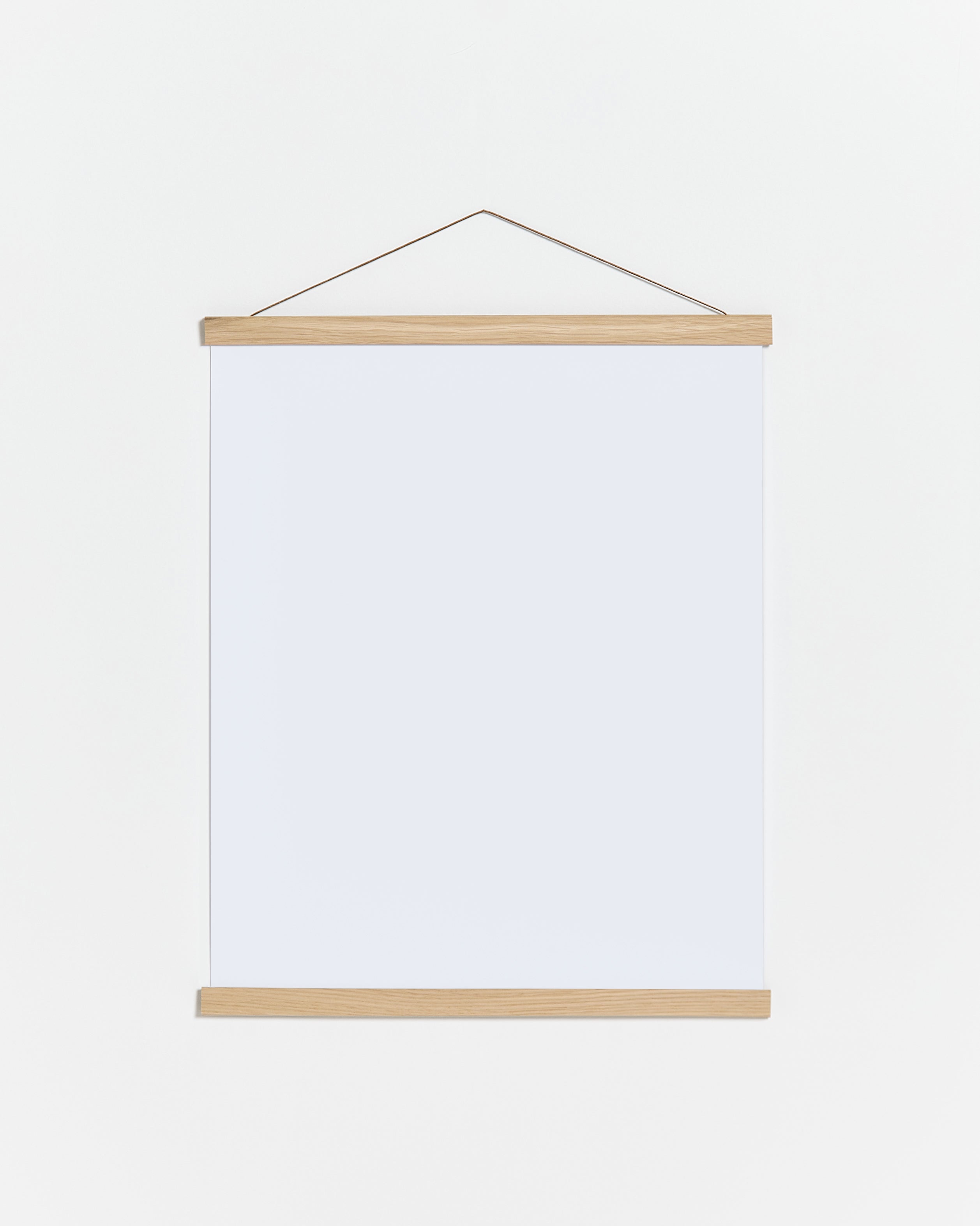 Magnetic oak wooden poster hanger, 50cm