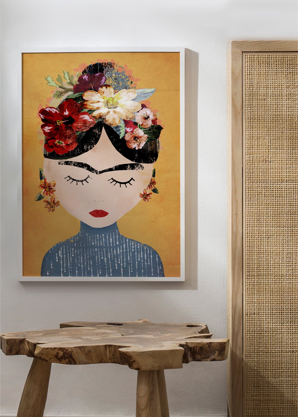 Panorama Póster Frida Kahlo 100x70cm - Impreso En Papel De Alta Calidad De  250gr - Póster Pared - Láminas Para Enmarcar - Cuadros Decoración Salón - Pósters  Decorativos - Cuadros Modernos con